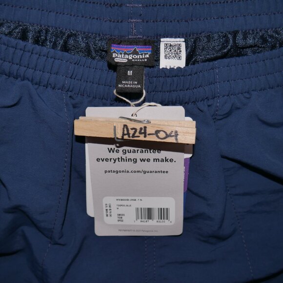 Patagonia Men's Size M Baggies Swim Trunks DWR Water Shorts Quick Dry Navy Blue - Picture 9 of 11